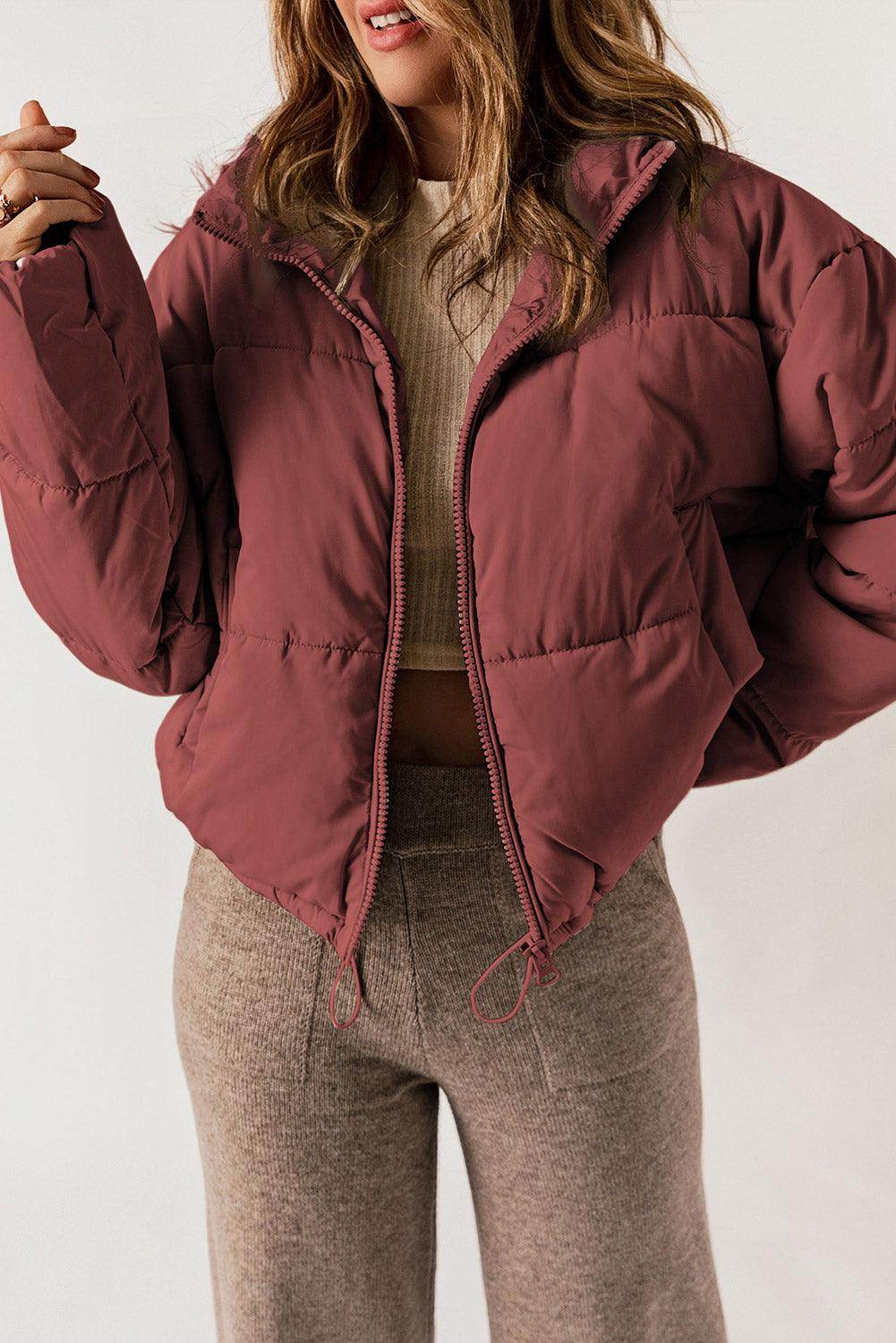 Manteau d’Hiver à Col Rabattu