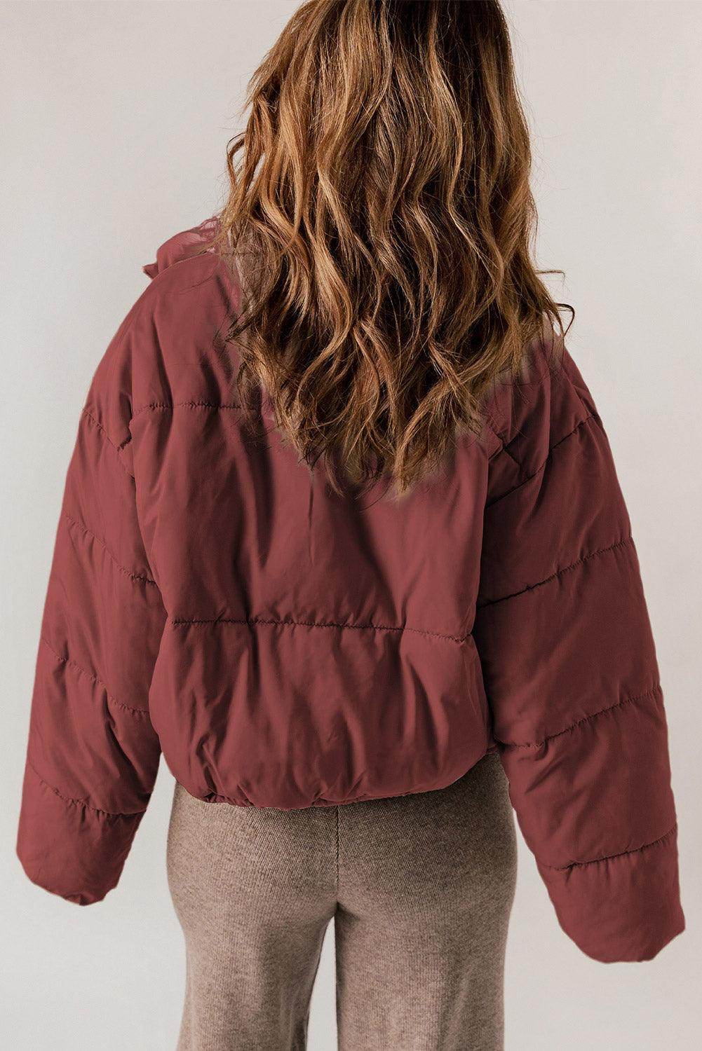Manteau d’Hiver à Col Rabattu