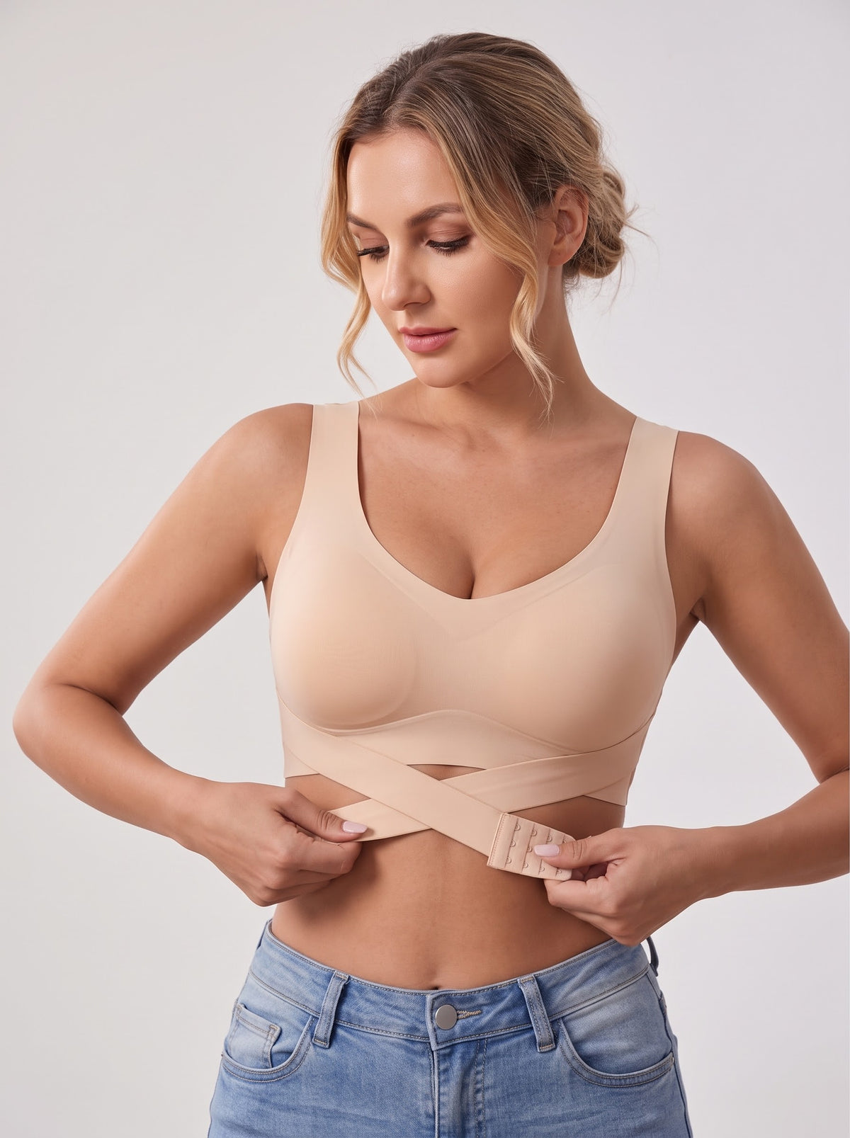 Soutien-Gorge de Sport Sans Armatures Ajustable