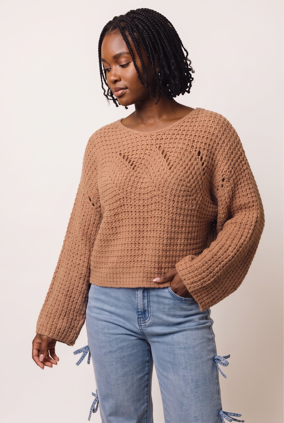 Pull Ample En Maille