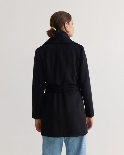 Manteau en Laine Ceinturé